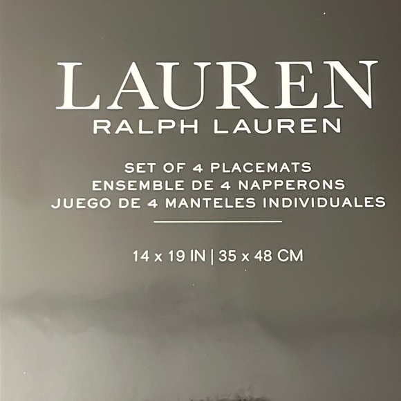 Ralph Lauren Holiday holly Table Placemats new X 4 - Picture 5 of 6